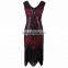 BestDance Women 1920s Gastby Party Dress Sequin Art Embellished Fringed Flapper Dress OEM