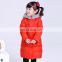 T-GC027 Girls Long Red Sweet Full Length Down Coat