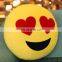 Wholesale Drop Shipping Funny Emoji Pillow,Creative Face Emotion Backpack Pillow for sleeping,playing Size: About 28cm x 28cm