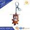 Custom rubber key chain plastic silicon keychain