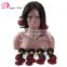 Hot Selling Fashion Short Bob Wig Burgundy Hair Omber Color Wigs 100% Human Hair Virgin Brazilian Lace front Wig With Bangs