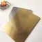 Durable 304 brushed gold color bronzed finish titanium plated stainless steel sheet