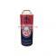 empty round shape portable butane gas cartridge and empty aerosol container 220g