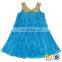Summer Girls Trendy Sequin Sleeveless White Dress For 2 Year Old Elegant Baby Girls Party Dress