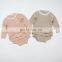 Baby Clothing Set Two Girls Suit Knit 0-2 Year Old Cotton Baby Long Sleeve Blouse + Lotus Leaf Shorts