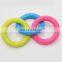 Thread three-link three-color ring chew dog toy bite-resistant dog chew toy pet tpr toy