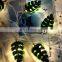 Ins Hot 10L Led Iron Green Leaf Ceiling Strip Garden Lights for Home Indoor Outdoor Modern Wall Light for Holiday Lighting