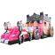 Princess Cinderella Carriage Inflatable Bouncer Wagon Jumping Bounce House Bouncy Castle Combo For Children