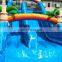 Cheap Blow Up Commercial Waterslide Rainbow Tropical Kid Inflatable Water Slides For Sale