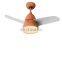 Modern Nordic Colorful Ceiling Fan wi th LED Light Warm White Ceiling Light Home Lights