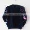 Beautiful girls stylish knitted christmas pullover sweater