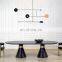 Nordic Minimalist Wrought Iron Molecular Chandelier Net Red Art Restaurant Geometric Line Creative Pendant Light