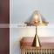 Modern Glass Metal Table Lamp Decorative Bedside Bedroom Table Lamp With LED Bulb