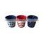 colored ceramic wall hanging planter flower plant pot