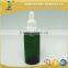 50ml green color boston essential oil glass bottle with tamper proof cap and glass dropper