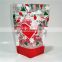 Matte Plastic Bag Christmas Food Packaging With Window For Candy