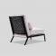 Modern leisure chair LC1511-15 stainless steel frame fabric upholstered leisure chair