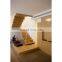 Manual/motorized loft ladder steel material retractable attic stairs