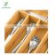 Kitchen Bamboo Silverware Organizer- 5 Compartments - Bamboo Drawer Organizer - Bamboo Hardware Organizer