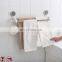 2019 Top sale  bathroom wall towel shelf with hanging hooks No Drilling towel rack