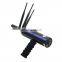 Black AKS Long Range Gold Metal Detector Gems Diamond Finder with Three Antennas Handheld Type