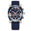 OCHSTIN GQ6111 New Luxury Chronograph Casual Quartz Men Watch Military Sport Genuine Leather Wristwatch Relogio Masculino