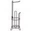 Modern Style Toilet Paper Reserve Holder With Dispenser Free Standing Bathroom Storage Accessory