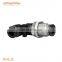 PLM pvc bulkhead union 90 degree fittings elbow Penumatic plastic push fit quick Connector