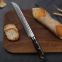 8 inch Bread Knife VG10 Damascus Steel Wide Wavy Edge NSF Certified Bread Knife with Black Sandalwood Handle Kitchen Knives