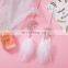 Wholsale Moon Star Colorful Feather Dreamcatcher Keychain Small Mini Dream Catcher For Car