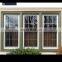 American Style Aluminum Double Hung Window Sash Vertical Sliding Window With Grill Design