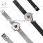 SHENGKE Casual Ladies Watch Simple Dial Stainless Steel Milanese Mesh Strap Quartz Movement Watches Alloy Case Wristwatch K0041L