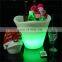 nightclub bars restaurant custom logo print wholesale LED large plastic ice bucket for beer wine champagne