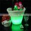 champagne rectangular luminous decorative beer champagne bottle service plastic glowing led illuminated ice bucket for party