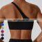 Quick Dry Workout Yoga Sports Bra Wholesale Gym Comfortable Padded Bra Custom One Shoulder Hot Sexy Sports Bra For Women Fitness
