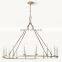 Light home decor loft retro industrial iron art loft style 2 tier chandeliers pendant lamps for home