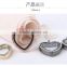 Peach heart shape magnet floating locket pendants DIY jewelry disc charms glass open pendant