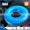 Blue Out Ring White Rim Small Flat Free Wheel PU Foam Filled Solid Wheelbarrow Wheel 2.50-4