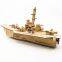 Wooden aircraft carrier model