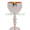NICKEL HAMMER GOBLET WITH GOLD FINISH INSIDE MANUFACTURE
