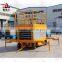 mobile four wheels hydraulic scissor lift platforms with Handrail