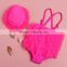 2015 Girl One-piece Swimsuit Baby Sweet Bikini Kids Lace Swimwear For 1-6Years Children Wear