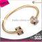 new fashion design ladies jewelry rhinestone colorful alloy crystal open bangle