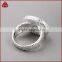 925 Sterling silver platinum druzy oval bezel set ring