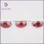 Top Quality oval shape garnet diamond cut bottom cubic zirconia for necklace