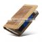 Caseme original jean cloth wallet case for S7 waterproof with inner card slot holder flip case for s7