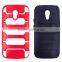 Keno Dual Layer TPU Tank Design Durable Protective Cover Carrying Case for Motorola Moto G2 2nd Generation