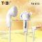 2015 diaposable stereo earphone with high quality and clear sound from China