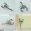 The new high quality crystal scarf brooch Rhinestone Jewelry Brooch Pin Bridal Wedding Crystal Animal Scorpion Brooch Pin B0172