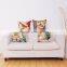 18x18 Inch Pillow Case by PLUS, Sweet Home Cotton Linen Material cushion cover, Hidden Zipper on Cover